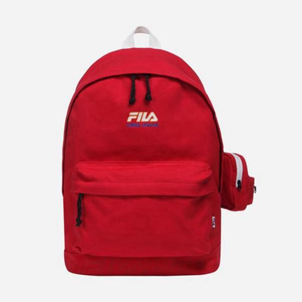 Fila Canvas Round Backpacks - Red,NZ 745-57094